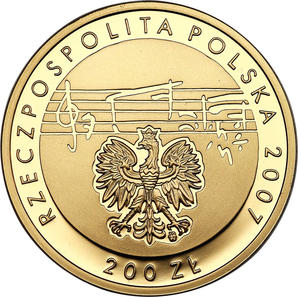 III RP. 200 złotych 2007 Karol Szymanowski